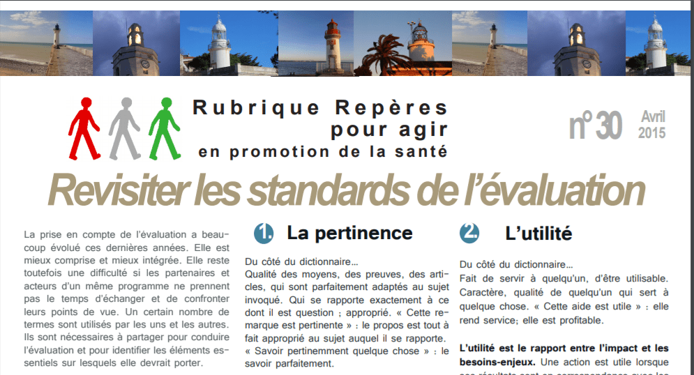 Numéro 30 : Revisiter les standards de l’évaluation